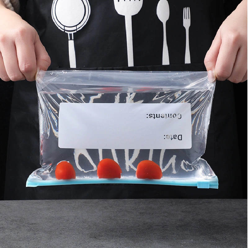 Reclosable Ziplock Bag with Writing Panels PE Self Adhesive Sealing Bags